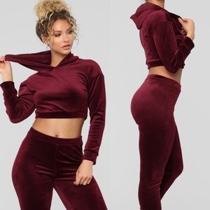 Fashion Nova velour lounge set